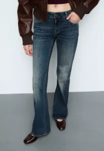 Узкие джинсы-клеш Stradivarius, Royal Blue