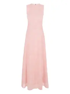 Макси-платье с текстурным эффектом Rotate Birger Christensen, розовый