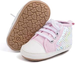 Детские кроссовки Babelvit для мальчиков и девочек с мягкой подошвой, высокие на шнуровке, унисекс, ботинки для малышей, новорожденных, первые ходунки, обувь для первого шага, 02 Ba/Pink