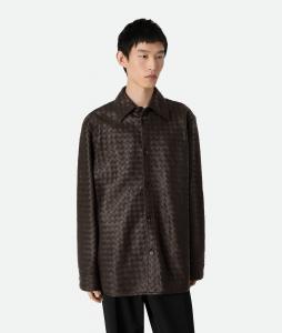Intrecciato leather shirt BOTTEGA VENETA, фондан