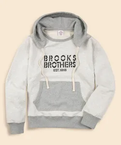 Толстовка с капюшоном из хлопковой французской махровой ткани с трафаретным логотипом.