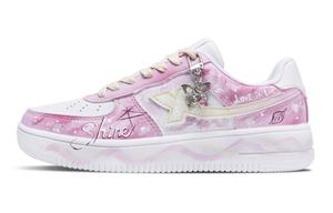 XTEP Легкие, нескользящие, низкие кроссовки для скейтбординга Air Force One Coverage, мужские, розовые