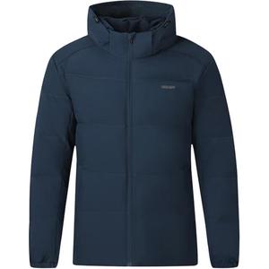 361° Пуховик мужской Deep Ink Blue с отстегивающимся капюшоном утепленный