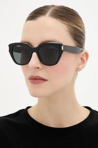 Солнцезащитные очки Saint Laurent, черный