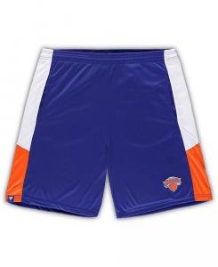 Мужские синие шорты New York Knicks Big and Tall Champion Rush для тренировок Fanatics