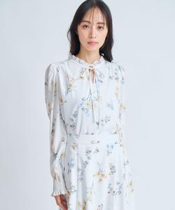 Прозрачная блузка с цветочным принтом Noela, цвет Off White