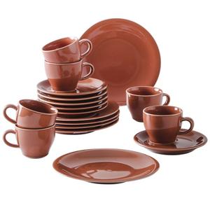 Кофейный сервиз КАХЛА 18 шт. Homestyle Сиена красный 1T0419A93020W Kahla