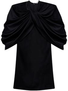 Stella McCartney платье мини с драпировкой, черный