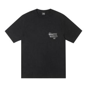 Футболка Stussy Respect The Pool Tee Pigment Dyed, Black