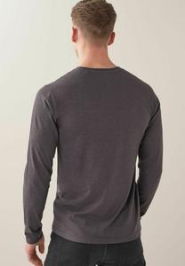 Топ с длинными рукавами CREW NECK SLIM FIT Next, темно-серый