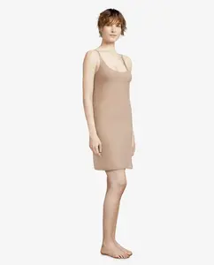 Внутреннее комбинированное платье на бретелях с эффектом второй кожи, мягкое стрейч Chantelle, цвет Nude