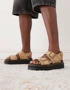 Сандалии Dr Martens ZebZag из замши цвета саванны