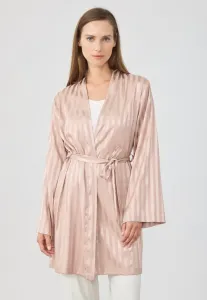 Халат для сна из атласа в полоску Anna Field, Brown