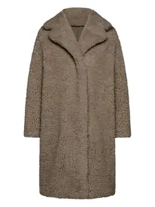 Шуба из искусственного меха Rrd, коричневый