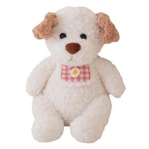 Мягкая и милая плюшевая кукла щенка с большим животиком высота 34см/44см MLING, белый