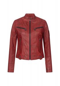 Кожаный пиджак Rock Creek, красный