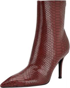 Ботинки GUESS womens Gomora, Dark Red Lizard 600