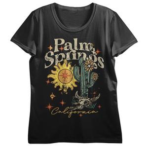 Футболка с рисунком Palm Springs California для юниоров, черный