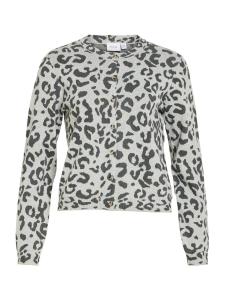 VILA Кардиган 'VIMayas' вязаный в светло-сером и темно-сером цветах