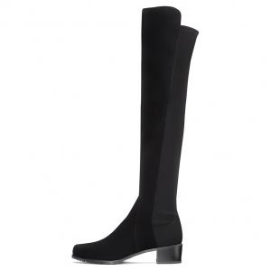 Stuart Weitzman /SW Сапоги до колена 4 см, женские, черные