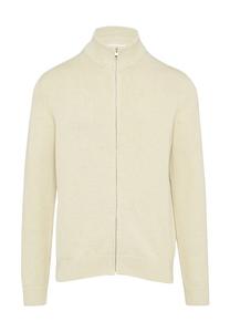 Кардиган из хлопка с воротником-стойкой S.Oliver, белый