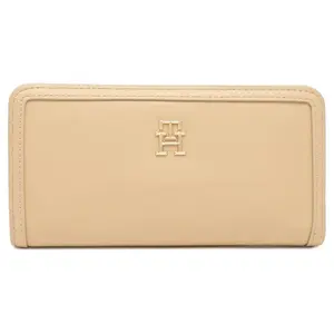Большой кошелек-монотип. Tommy Hilfiger, бежевый