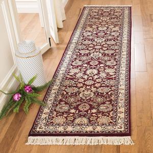 Ковер-дорожка SAFAVIEH, 77 x 366 см, Versailles Collection - , Red & Blue, без ворса и простой в уходе, идеален для помещений с высокой проходимостью в гостиной, спальне (V16A)