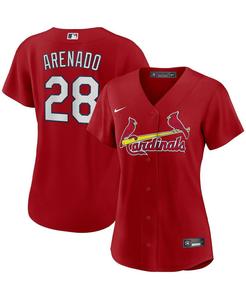 Женская футболка Nolan Arenado Red St. Louis Cardinals, альтернативная реплика игрока Nike, красный