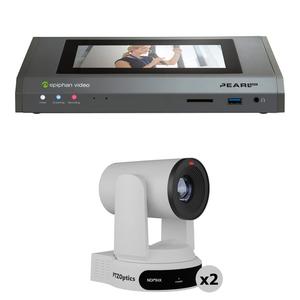 Комплект Epiphan Pearl Mini Live 1080p с двумя камерами PTZOptics Move UHD 4K 30x (белый)