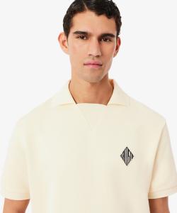 свободная флисовая рубашка-поло