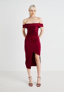 Платье WAL G. WEDDING VINCENZO ROUCHED MIDI, Wine/Bordeaux