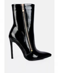 Мания высокие сапоги на каблуке London Rag, черный