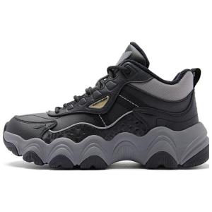 Кроссовки для образа жизни, женская, с высоким берцем Qiaodan, цвет Coal Gray