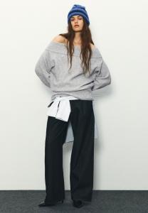 Джемпер PULL&BEAR ASYMMETRIC SOFT, Light Grey