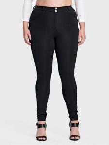 Женские облегающие брюки с высокой посадкой и эффектом коррекции фигуры Freddy, Black