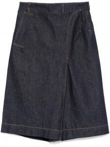 Victoria Beckham джинсовая юбка миди, синий