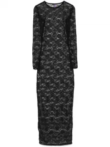 Платье миди из кружева Chantilly Maison Close, черный