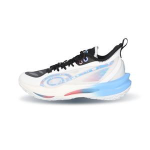 QIAODAN Баскетбольные кроссовки с амортизаторами, противоскользящие, дышащие, низкие, мужские, белые