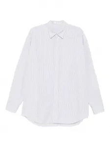 Полосатая рубашка Miller с длинными рукавами The Row, белый