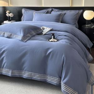 Antarctic Комплект постельного белья 4 предмета, 200x220 см, простыня, пододеяльник 220x240 см, цвет Qianhui-Haianlan