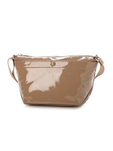 Сумка Cachecache / Мягкая эмалированная сумка через плечо в форме лодки