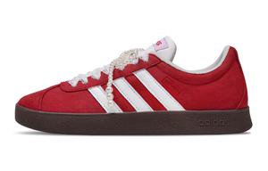 Adidas Кроссовки для скейтбординга VL COURT 2.0, темно-красные, износостойкие, низкие, унисекс, красные