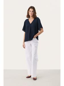 Блузка с короткими рукавами SanayaPW, свободного кроя, в цвете After Midnight PART TWO