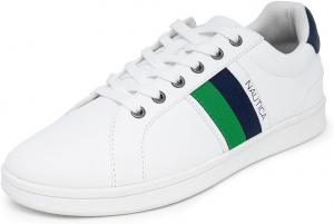 Мужские классические низкие модные кроссовки Nautica, белый/синий/темно-синий