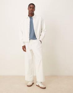 Джинсы-баллоны Coord со складками цвета кремовый Asos Design