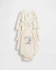 Упаковка из 3 детских боди из органического хлопка × Disney Baby Gap, белый