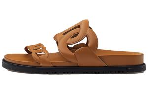 Шлепанцы Hermès Extra Slide женские, коричневый