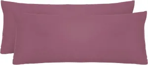 Чехол на подушку Biberna "Michi", (2 шт.), разные размеры, сертифицирован OEKO-TEX 40х80 см, цвет brombeer