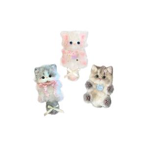 Креативная очаровательная ручной работы милый котенок для исцеления, подвеска плюшевая кукла Kitten Twist Stick высотой 15 см HUHUXIONG