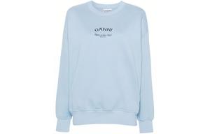 Свитшот с принтом логотипа GANNI, синий